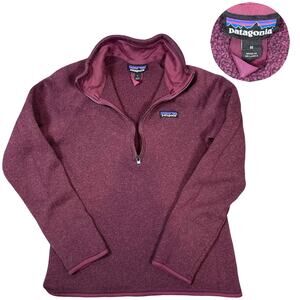 Patagonia Better Sweater 1/4-Zip Womens Medium Purple Outdoor Gorpcore Hiking